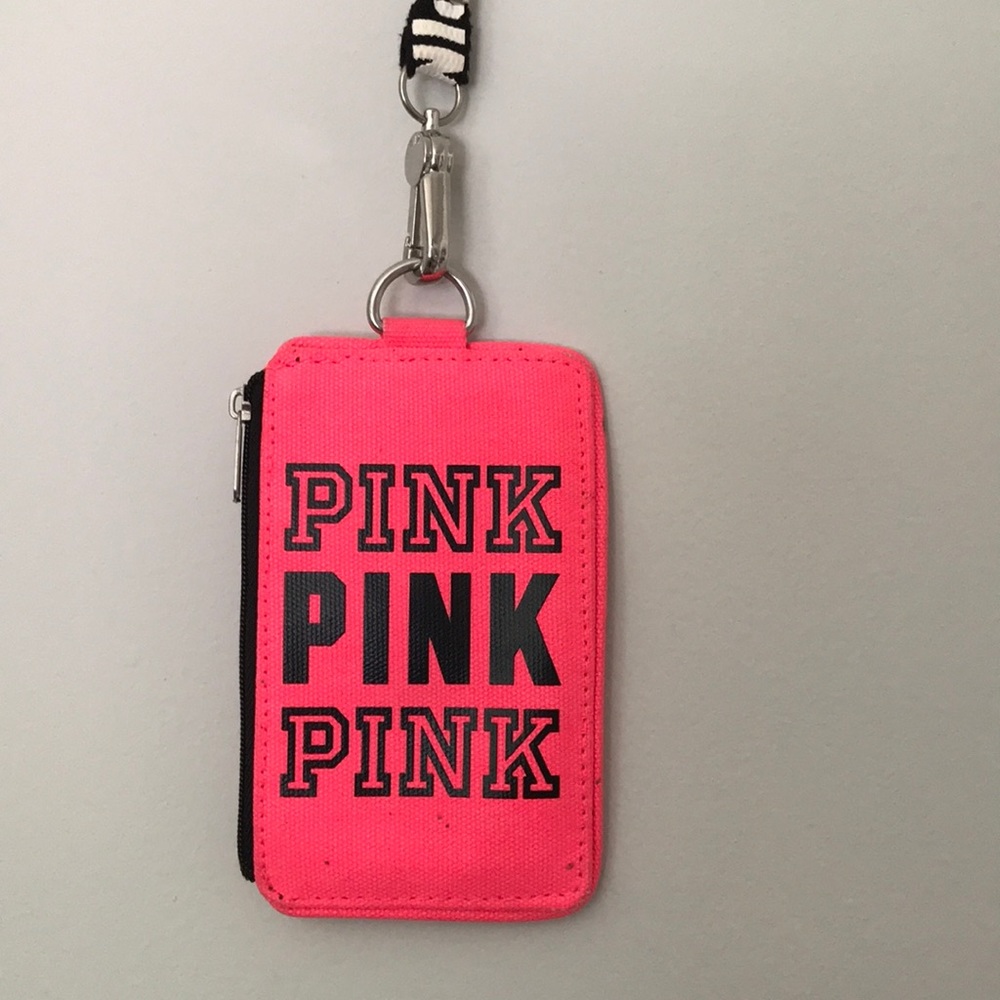 Pink Lanyard and Wallet